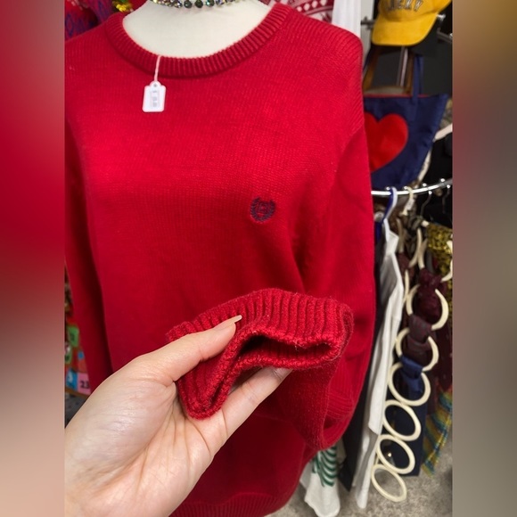Chaps Red Sweater - Sz.L - Picture 3 of 4
